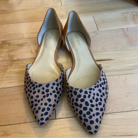 Nine West cheetah print pointed toe flats - Picture 6 of 6